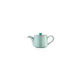 Aqua dia.7" h:3.5" 13 oz. Round Blue Vitrified Coffee/Tea Pot